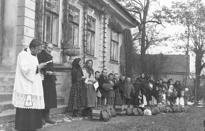Wielka Sobota w Tomaszowicach i Modlnicy, 1937 r. | fot. NAC