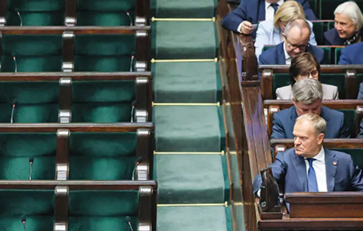 36. posiedzenie Sejmu X kadencji, pierwsze po wygranych przez K. Nawrockiego wyborach na prezydenta RP, udzielono wotum zaufania dla rządu D. Tuska, Warszawa, 11.06.2025 r. | fot. A. Burakowski/EN 36. posiedzenie Sejmu X kadencji, pierwsze po wygranych przez K. Nawrockiego wyborach na prezydenta RP, udzielono wotum zaufania dla rządu D. Tuska, Warszawa, 11.06.2025 r. | fot. A. Burakowski/EN