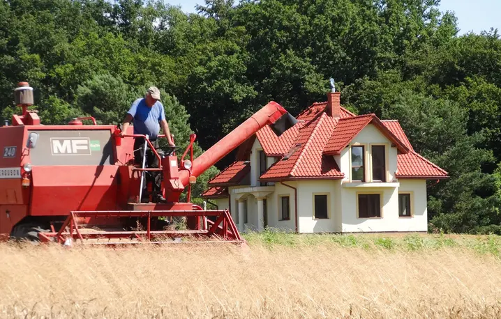 Żniwa we wsi Krasiczyn w województwie podkarpackim, lipiec 2020 r. fot. Kamil Krukiewicz/ REPORTER/EAST NEWS Żniwa we wsi Krasiczyn w województwie podkarpackim, lipiec 2020 r. fot. Kamil Krukiewicz/ REPORTER/EAST NEWS