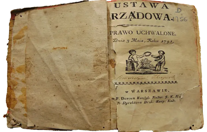 Pierwodruk Konstytucji 3 maja 1791 r. fot. wikipedia Pierwodruk Konstytucji 3 maja 1791 r. fot. wikipedia