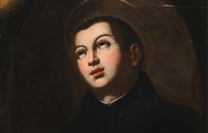 Portret św. Stanisława Kostki autorstwa nieznanego artysty, powstały w połowie XVIII wieku, znajdujący się na Zamku w Łańcucie | fot. Materiały prasowe/Muzeum – Zamek w Łańcucie Portret św. Stanisława Kostki autorstwa nieznanego artysty, powstały w połowie XVIII wieku, znajdujący się na Zamku w Łańcucie | fot. Materiały prasowe/Muzeum – Zamek w Łańcucie